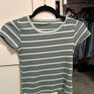Striped Short Sleeve Top